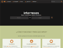 Tablet Screenshot of internegos.com